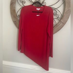 NWT Calvin Klein Asymmetrical Ladies Dressy Top
